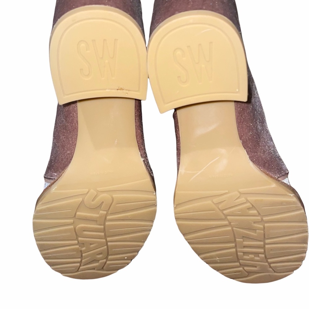 ✅SOLD Stuart Weitzman Velvet Lace Up Booties - Picture 6 of 8